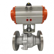 Pneumatic cylinder control ball valve