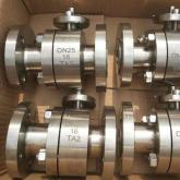 Titanium and titanium alloy ball valve application
