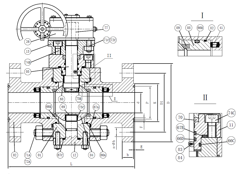 Trunnion Ball Valve structure