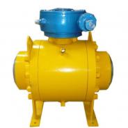 Butt weld BW end trunnion ball valve