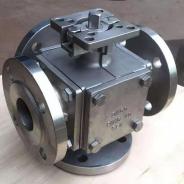 Stainless steel four way ball valve