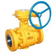 Natural gas trunnion ball valve