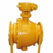 Large diameter trunnion ball valve