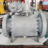 Trunnion mounted ball valve seat design