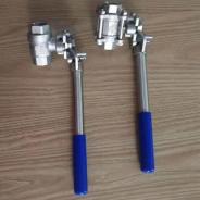 Auto return spring loaded SS ball valve