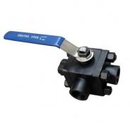 China forged steel 3 way ball valve