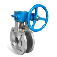 Gear operated wafer type ball valve China