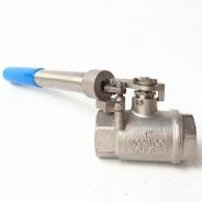 Deadman ball valve with spring return handle