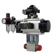 Pneumatic actuated high pressure ball valve