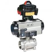 China stainless steel air actuated ball valve