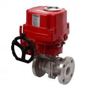 Auto return electric motorized ball valve