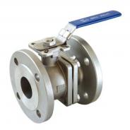 Flanged end lockable SS ball valve