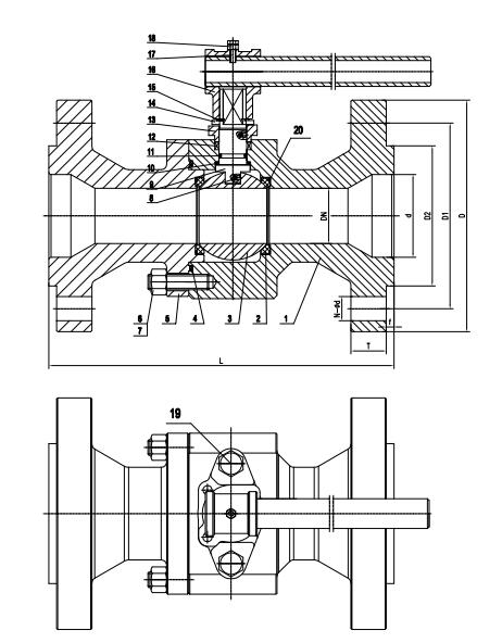 Floating ball valve structure