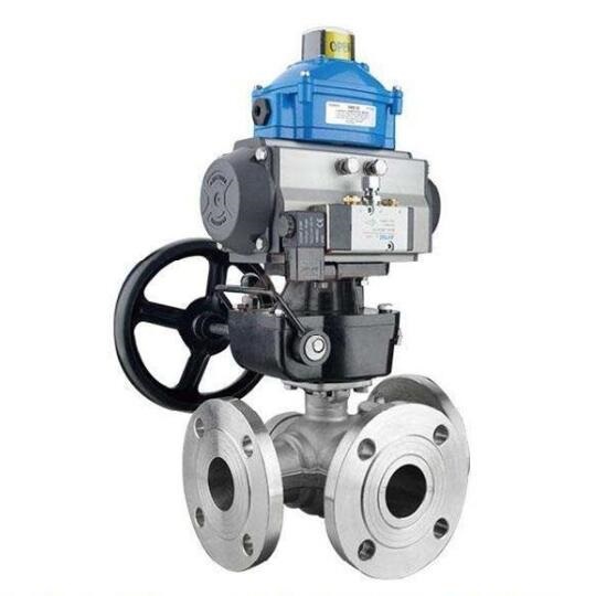 pneumatic 3 way ball valve