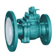 FEP PTFE PFA Lined Flush Bottom Ball Valve