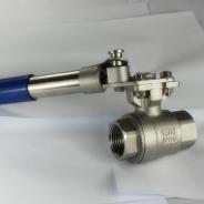 2PC NPT Threaded Spring Return Ball Valve